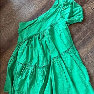 Impressions Vibrant Green Dress